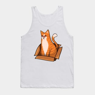 Ginger Cat in a Box Tank Top